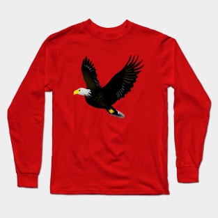 The Power of an Eagle - Red Long Sleeve T-Shirt